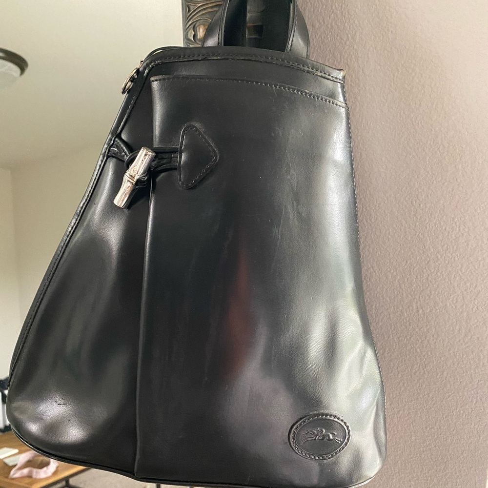 Longchamp Backpack
Black Leather
